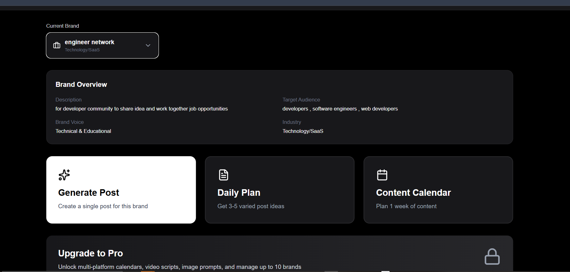 Social Media Manager Dashboard